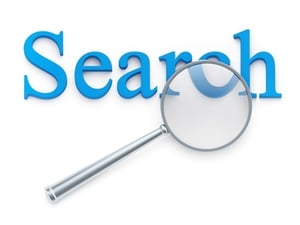 Magnification glass over 